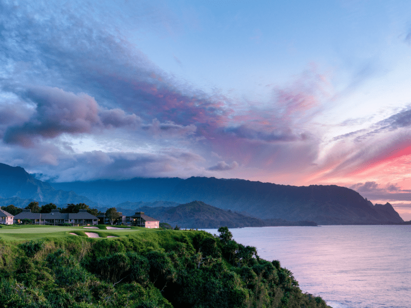 Sunset from Princeville Makai Golf Course