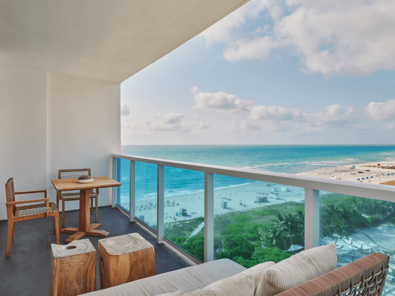 balcony with ocean view