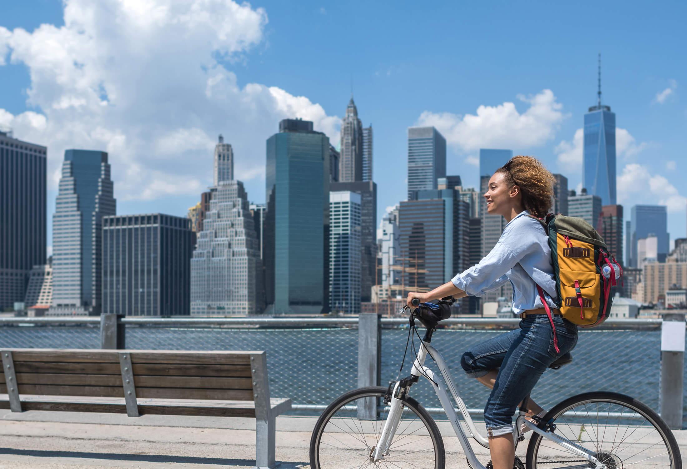 biking around manhattan